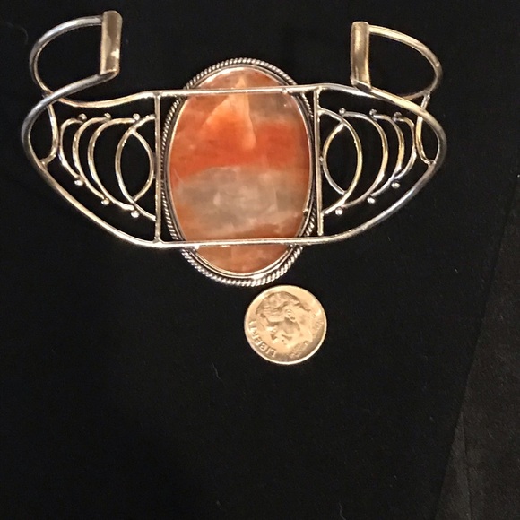 Orange Adventurine Cuff 💜 - Picture 3 of 5